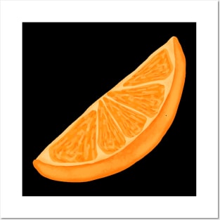 Orange art cut slices Posters and Art